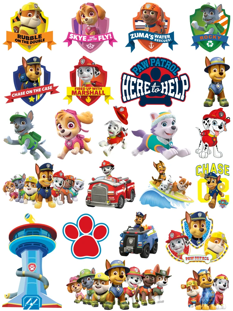 Детские нашивки для одежды в стиле аниме Щенячий патруль с утюгом на заказ