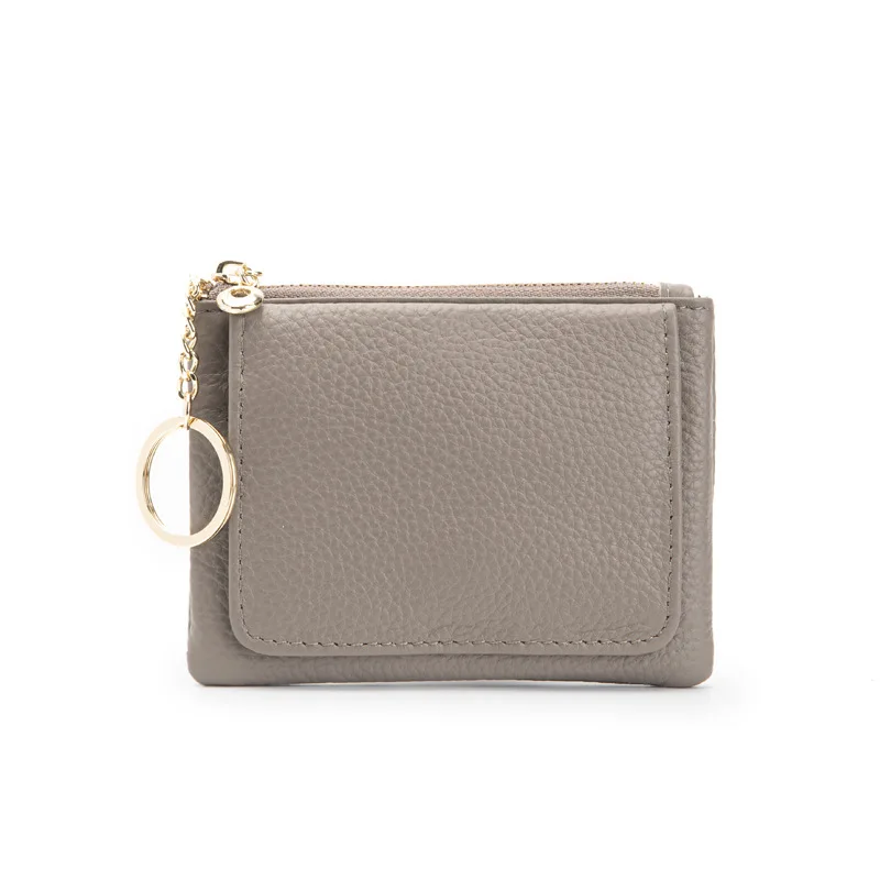 

Mini Zipper Purse First Layer Mowhide Cropped Coin Pocket