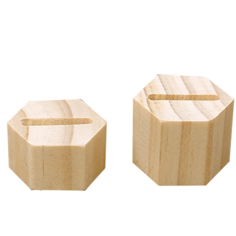 

1 Pair Of Wood Ring Display Stand Couple Ring Holder Ring Bracket Rack