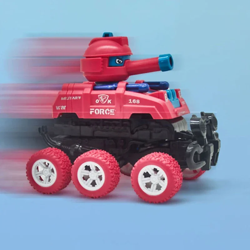 Детский мини-танк с инерционным механизмом 6-колесный привод внедорожник