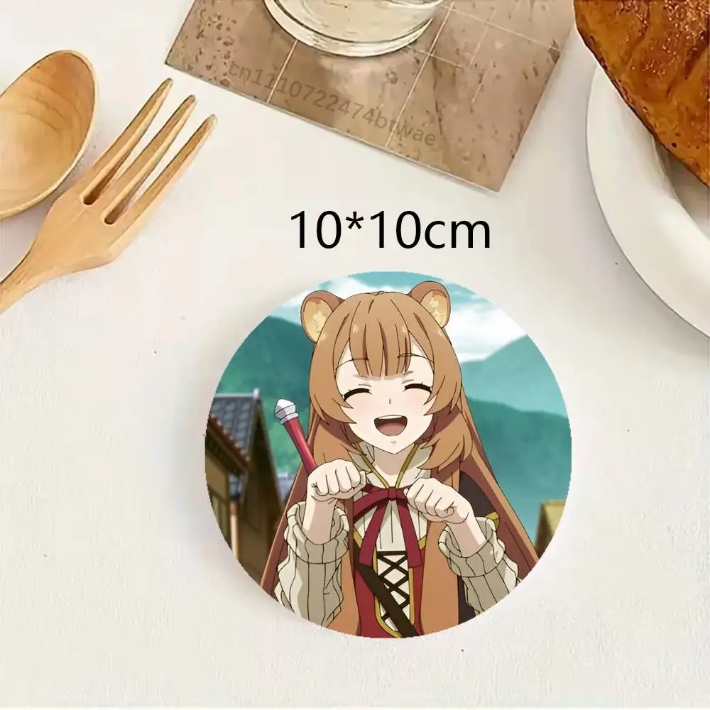 Фото Подставка для кружки S-Shield Hero TRotSH Raphtalia из дерева, термостойкая, для чая и кофе, декоративная подставка под посуду №2