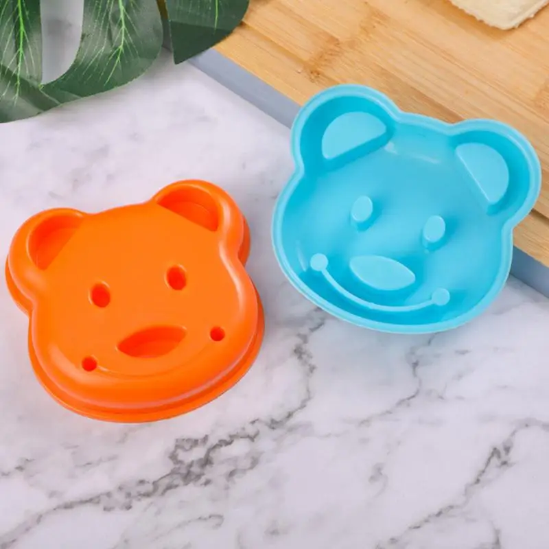 

Dog Bear Shape Bear Mold Diy Bear Shape Cookie Cutters Cute Cartoon Toast Cut For Kids Vegetable Molds Maker Sandwich Mold
