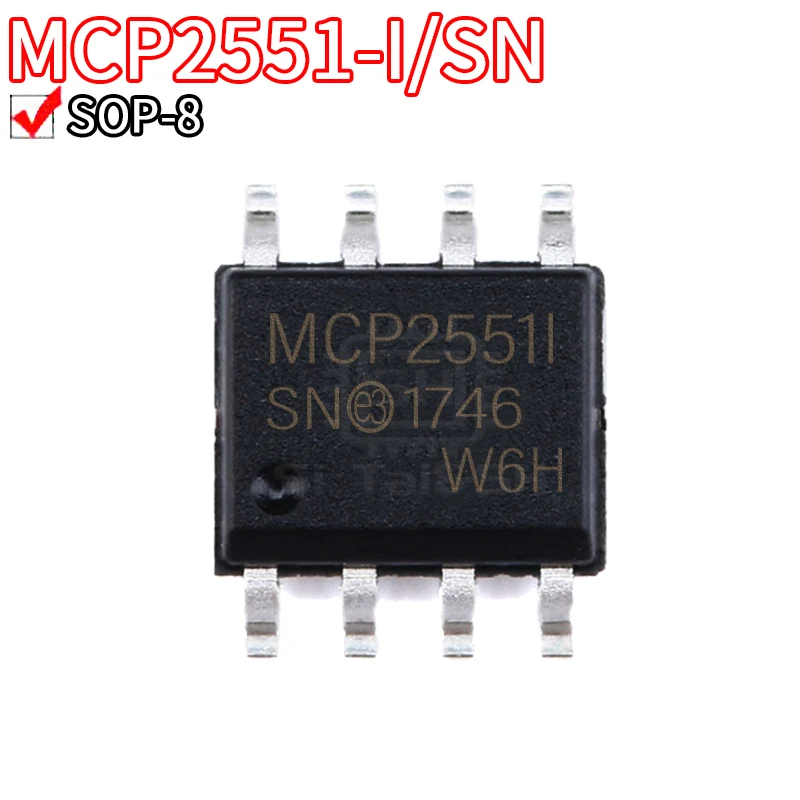 5PCS MCP6L2-I/SN MCP601 MCP2551 MCP6002 MCP6032 MCP6052 MCP6062 MCP6L02 MCP6442-I/SN SOP-8