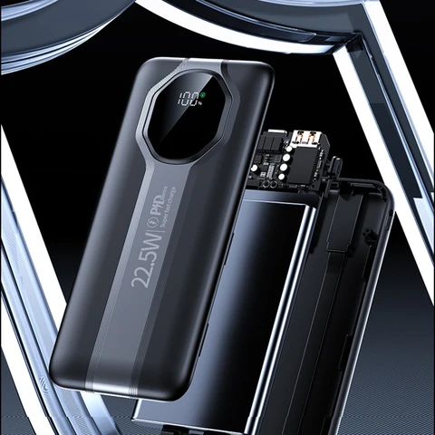 OnePlus 50000 мАч Мини-портативный внешний аккумулятор большой емкости для кемпинга Внешний резервный аккумулятор USB-выходы Супер быстрая зарядка