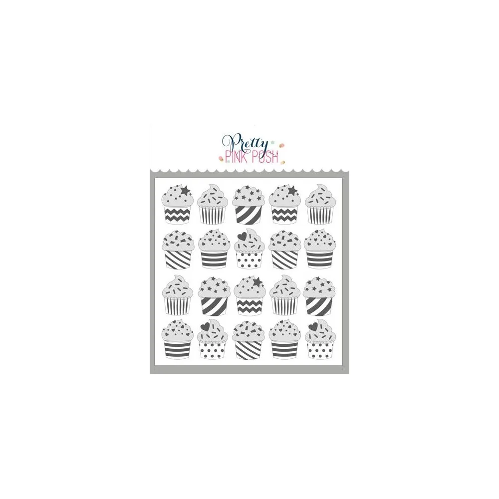 

2022 New Birthday Layered Cupcakes Layering Stencils Craft Wax Paper Cards Scrapbooking Diary Coloring Kids Fun Diy Drawing Mold