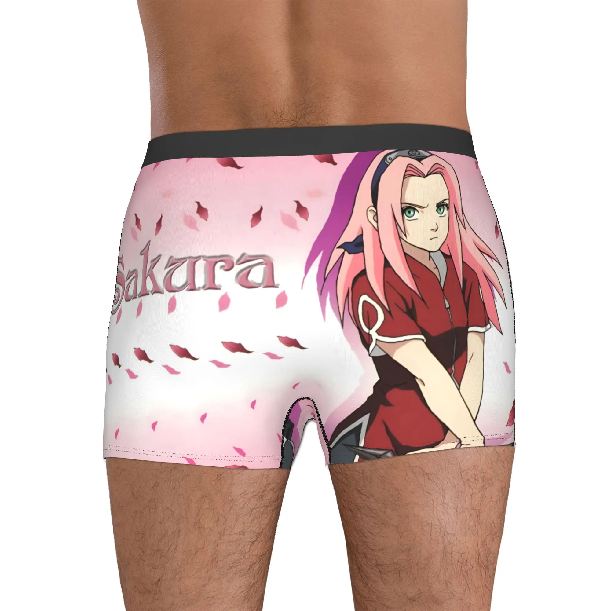 Фото Мужское эластичное классическое нижнее белье Custom S-Sakuraes H-Harunoes Comic     Мягкие трусы-боксеры для мужчин №4