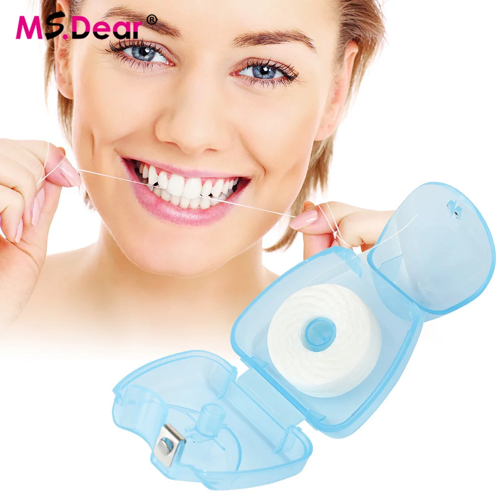 

Зубная нить 50 м, межзубная щетка с ароматом перечной мяты, зубная палочка, зубная нить, s зубная нить, уход за полостью рта, гигиена, чистящая п...