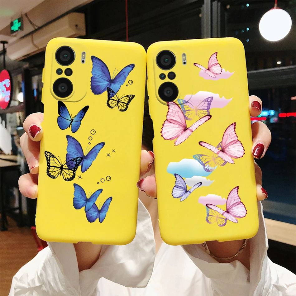 for xiaomi poco f3 case soft back cover fashion rainbow love heart silicone phone protector case for xiaomi mi poco f3 f 3 funda free global shipping