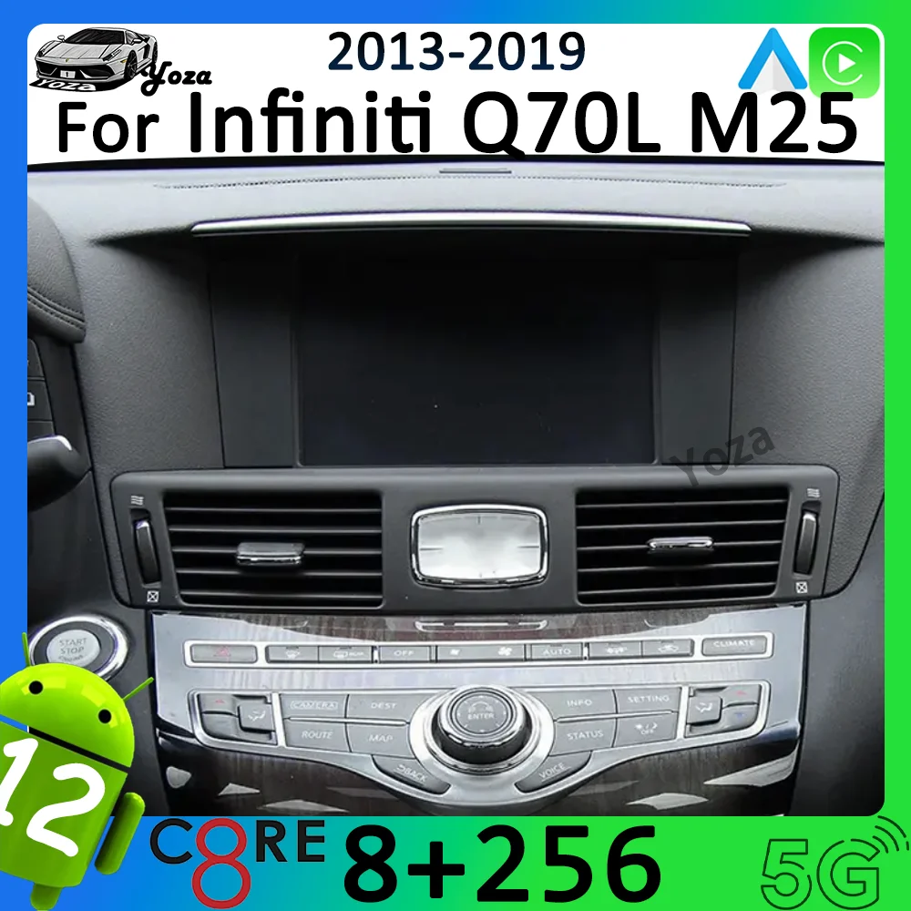 

Yoza Carplay Car Radio For Infiniti Q70L M25 2013-2019 Android11 Touch Screen Multimedia Player GPS Navigation Stereo Gift Tools