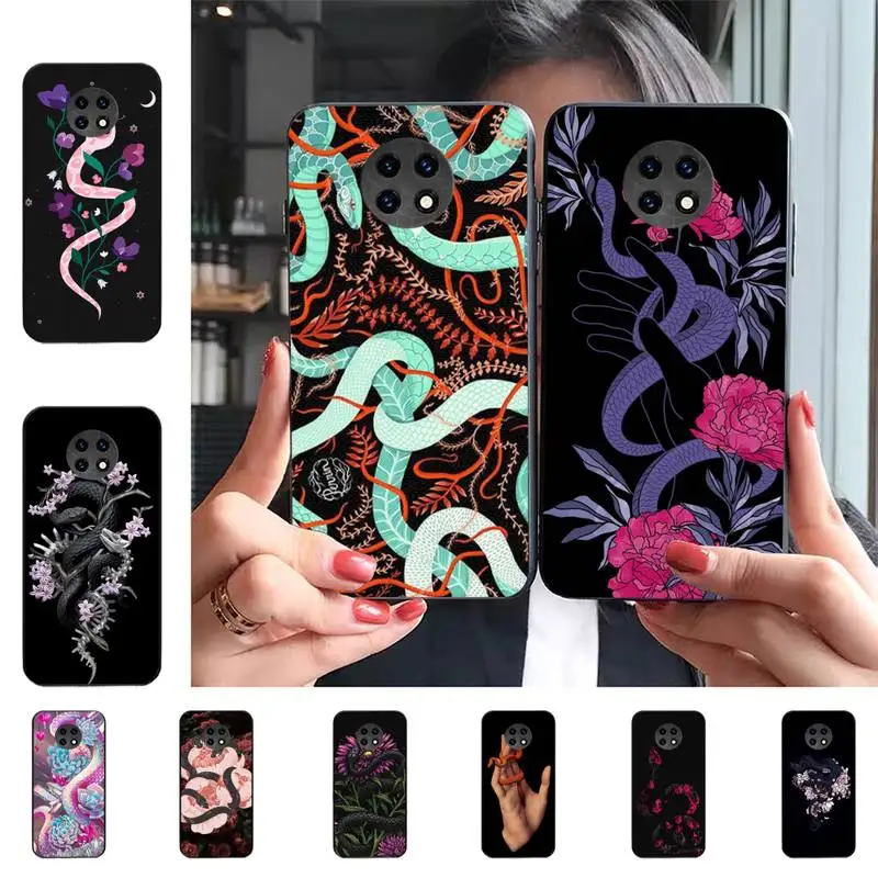 

Flower Snake Art Phone Case for Redmi 5 6 7 8 9 A 5plus K20 4X S2 GO 6 K30 pro funda