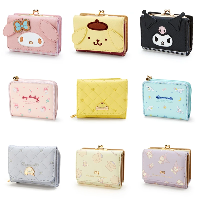 

Sanrio Cinnamoroll My Melody Kuromi женский кошелек для карт мультяшный креативный кошелек изысканный подарок на день рождения сюрприз