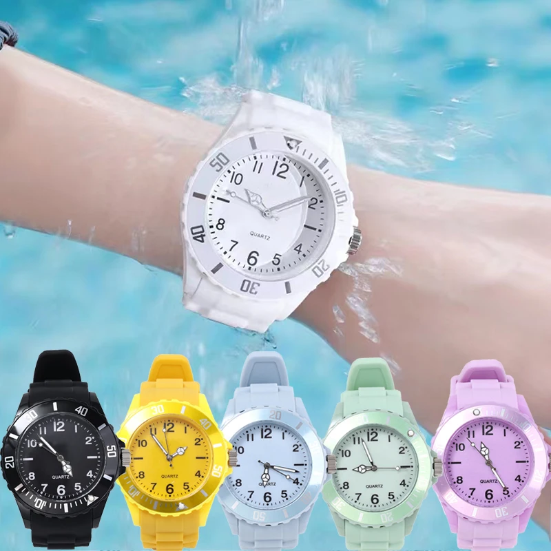 Orologi Casual Di Moda Orologio Al Quarzo Da Donna In Silicone Orologio Da Polso Da Donna Classico Vintage Da Donna Con Coppia Di Studenti Elettronici