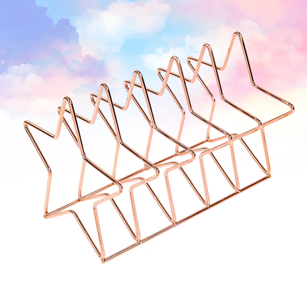 

Holder Rack Book Stand Desktop Iron Bookends File Magazine Organizer Storage Plate Display Decorative Newspaper Sorter