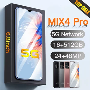 celular mix 4 pro android smartphone 6800mah unlocked global version phone 4g5g 24mp48mp mobile phones cellphones free global shipping