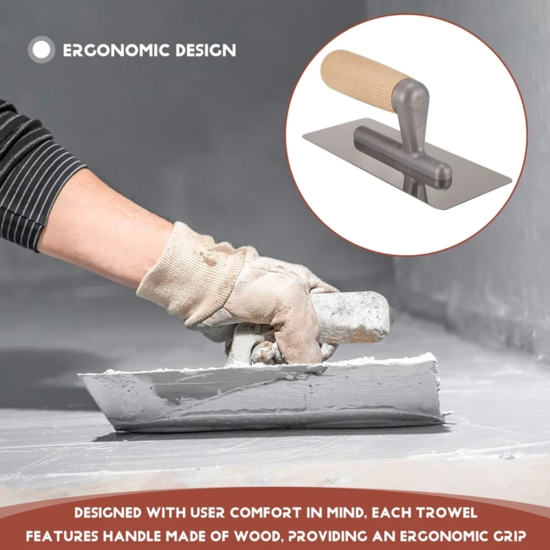 2-х предметный шпатель из нержавеющей стали для венецианской штукатурки наборы