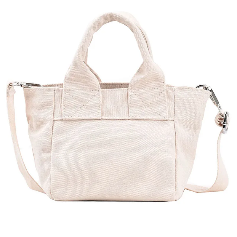 Women Canvas Shoulder messenger Bag 2022 Casual Shopping Bags Students Book Bag Cotton Cloth Handbags small cute Tote For Girls