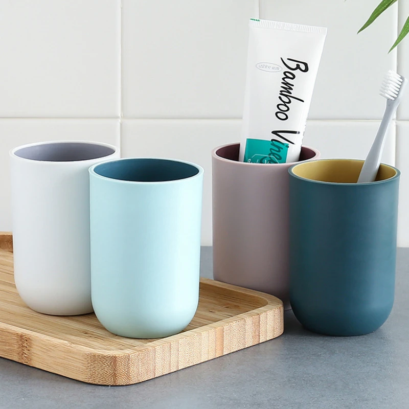 

Two-color mouthwash simple household toothbrush cups lovers travel tooth cups double plastic cups toothbrush cup
