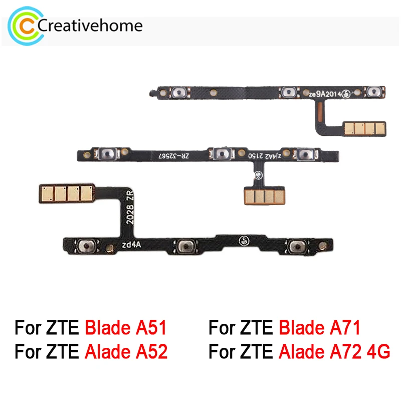 Сменный гибкий кабель для кнопки питания и громкости ZTE Blade A51 2021 / A52 2022 A71 7030 A72 4G