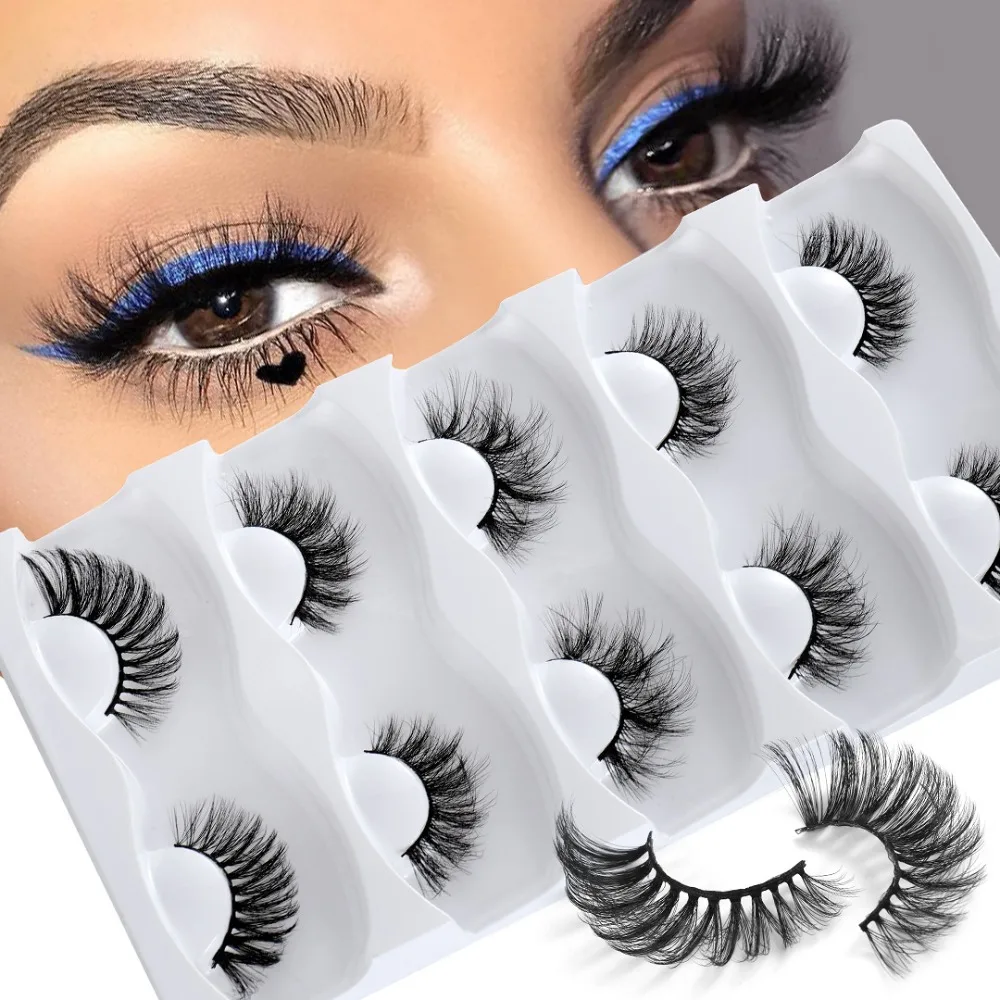 

Fashion Fluffy Multilayers Wispy Flared Crisscross Faux Mink Hair Shiny eyelashes False Eyelashes Eye Lash Extension