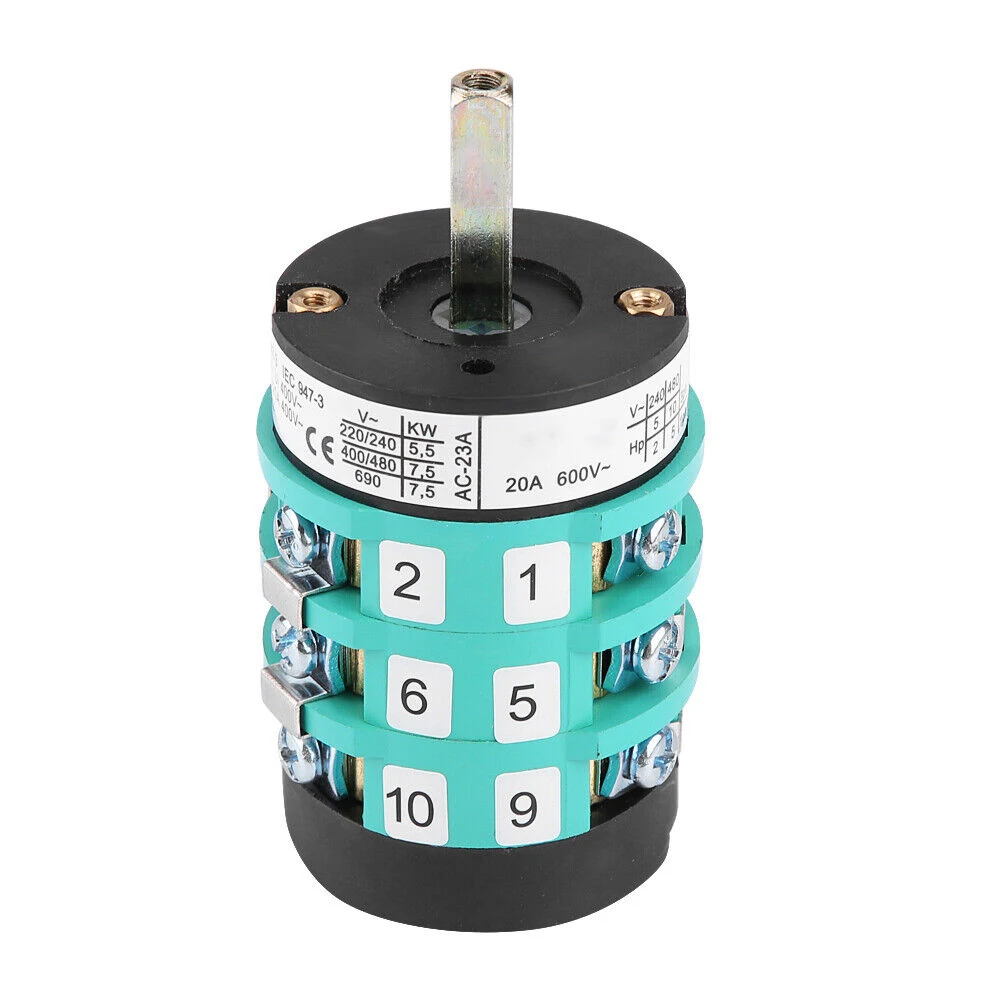 

20A 220/380V Tyre Changer Motor Forward Reverse Switch Bead Breaker Machine Tire Machine Switch Car Part