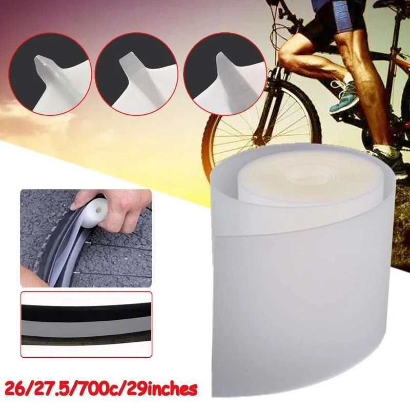 Купи 2Pcs Bicycle Tire Liner Bike Puncture Proof Belt Protection Pad Cycling Anti-Puncture Tyre Protector Tape Road Bike Repair за 315 рублей в магазине AliExpress