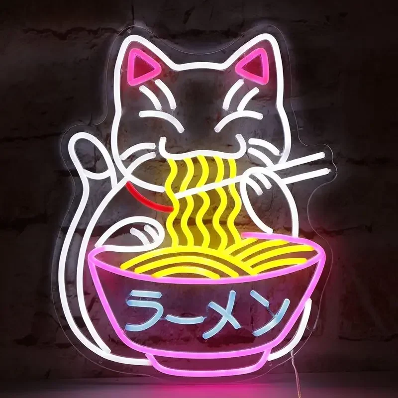 

Неоновая лампа Fortune Cat Ramen