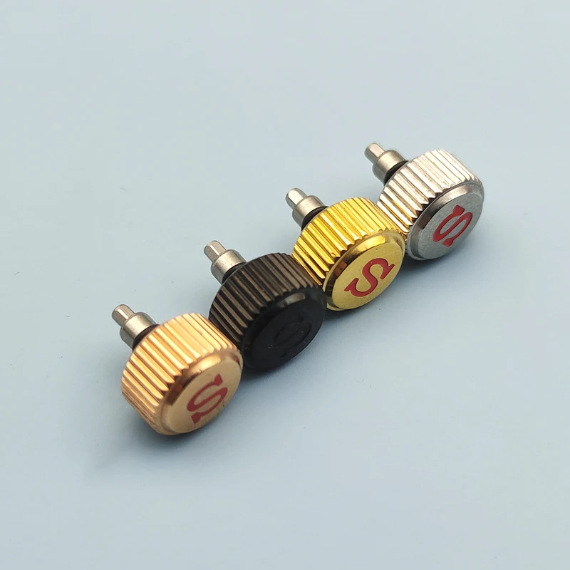 

Stripe Watch Crown Mod Seiko SKX007 SRPD Screw-in Crown Signed 'S' Mod Parts Polished Finish Fit SKX007 Case NH35 NH36 Movement