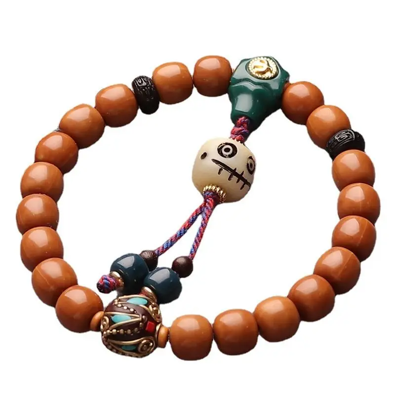 Оригинальный браслет с головой Обезьяны из ореха резьба в виде старой