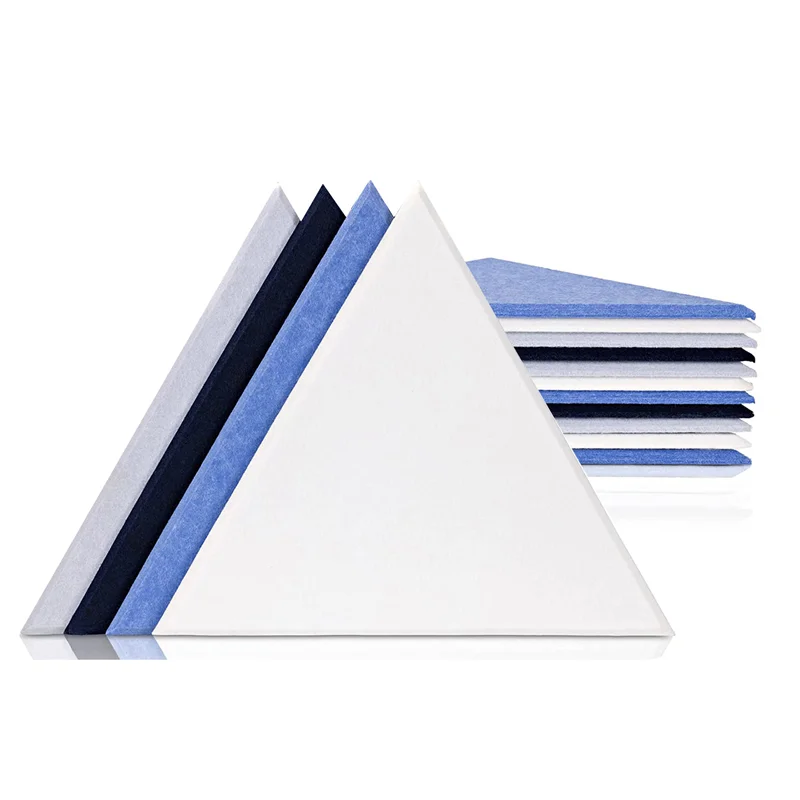 

24 Pack Triangle Acoustic Panels,High Density Sound Proof Panels for Wall, Home, Office & Studio Acoustic Treatment