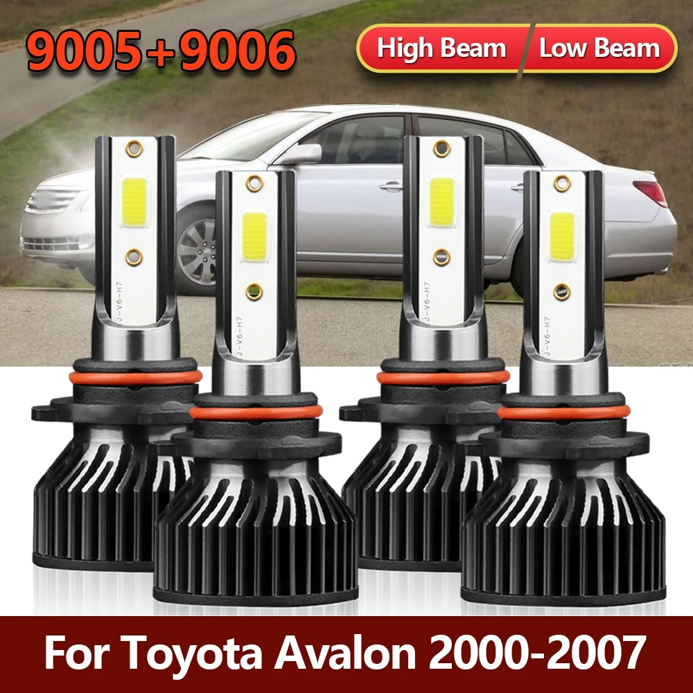 

Лампа для автомобильных фар, 4x осветительная лампа для Toyota Avalon 9005 9006 2000 2001 2002 2003 2004 2005