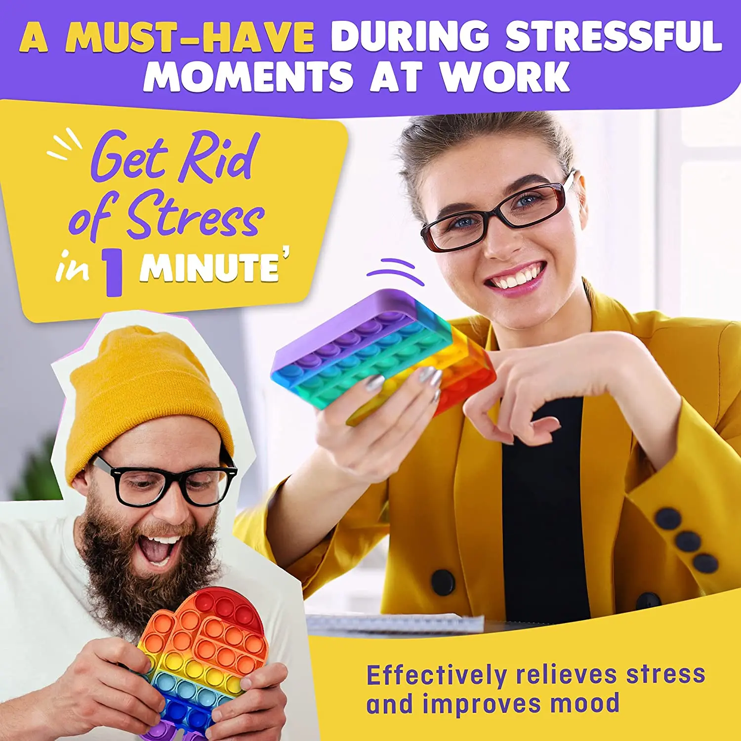 

Kawaii Fidget Toys for Children Adults Anti-stress Trend Fidget Toy Squishy Pop Pinch Push Bubble Down Anti Stress Ball