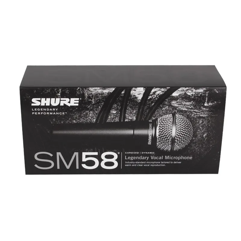 Original Shure SM58S Wired Professional Vocal Microphone Cardioid Dynamic Microphone Lavalier Microphone Studio Microphone enlarge