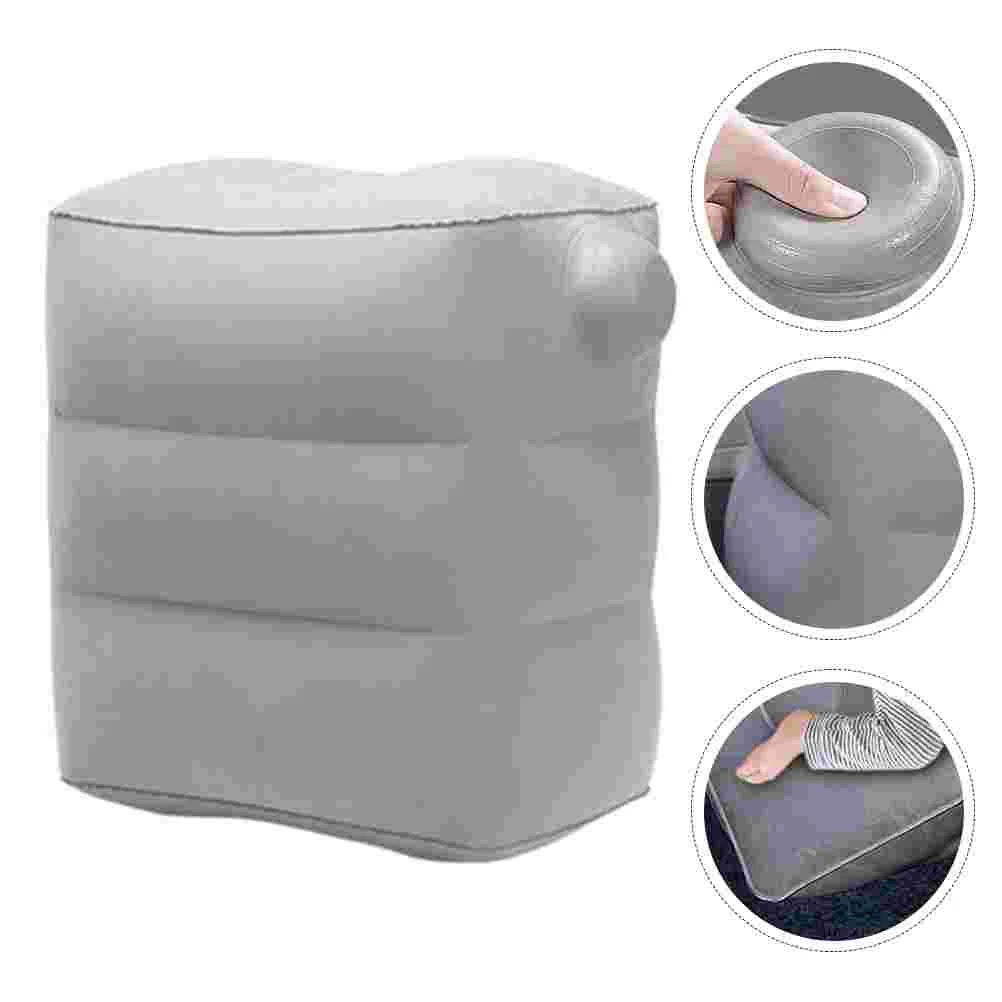 

Inflatable Foot Rest Pillow Travel Foot Rest Adjustable Height Airplane Under Desk Foot Rest Sleeping Footrest Pillow Foot Pad