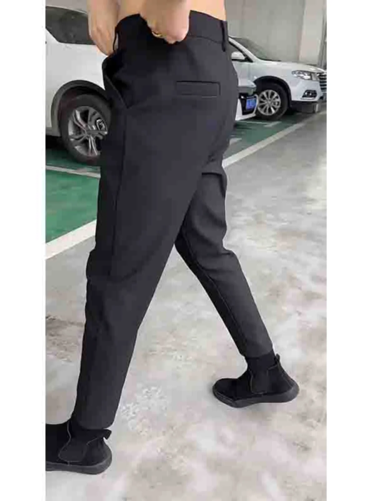 Высококачественные облегающие брюки для мальчиков универсальные черные