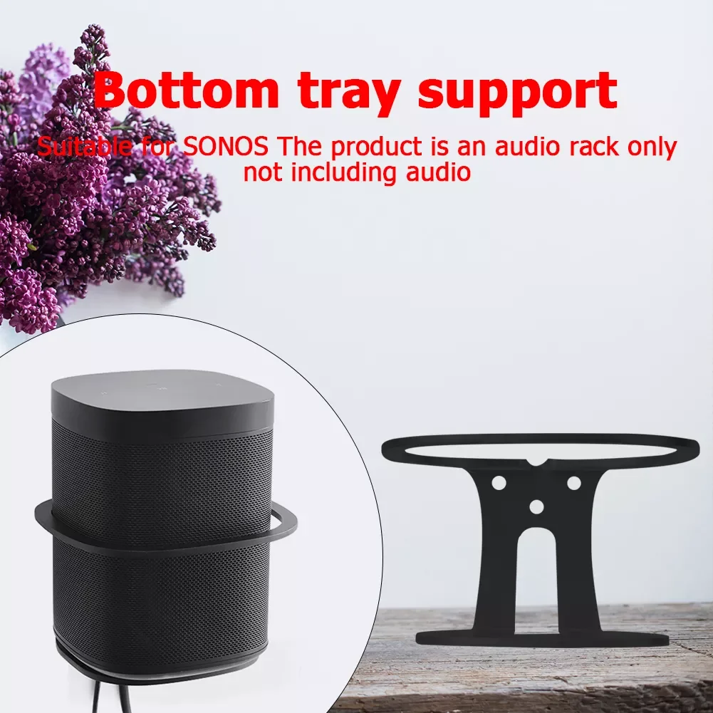 

Space Saving Home Speaker Hanger Loudspeaker Box Wall Mount Stand for SONOS One SL/PLAY/1 Speaker Metal Bracket