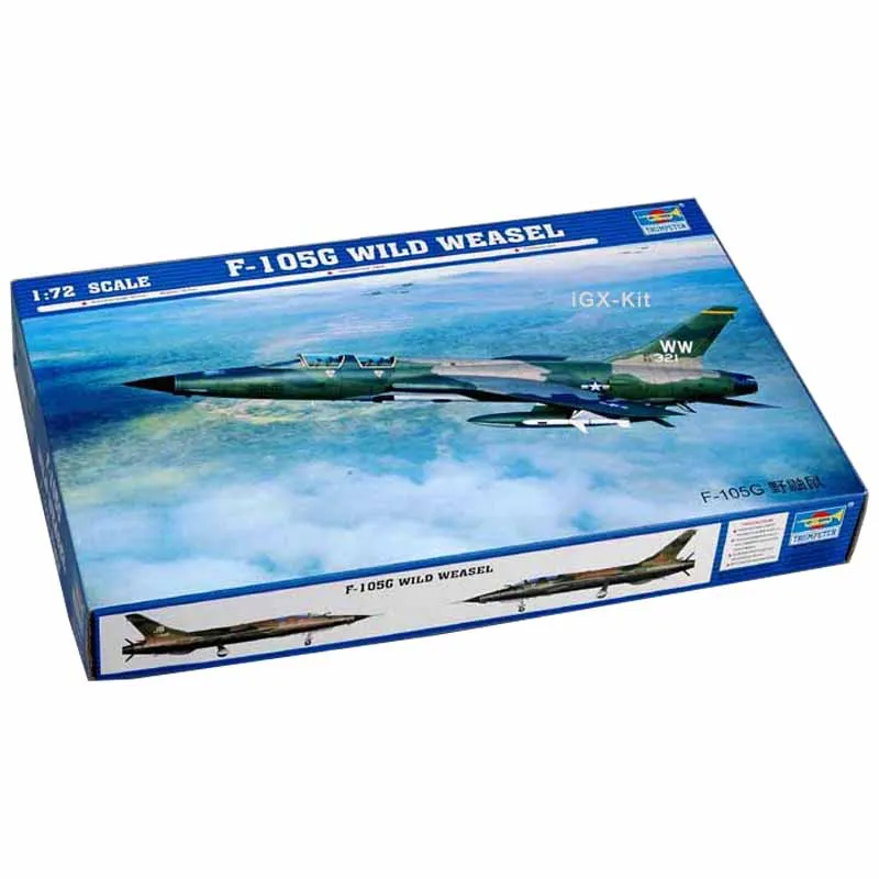 

Модель самолета Trumpeter масштаб 01618, 1/72, США, F105, F105G