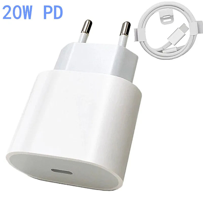 Зарядное устройство PD USB C 20 Вт для Apple iPhone 13 12 11 Pro Max 8 7 Samsung Xiaomi адаптер питания с