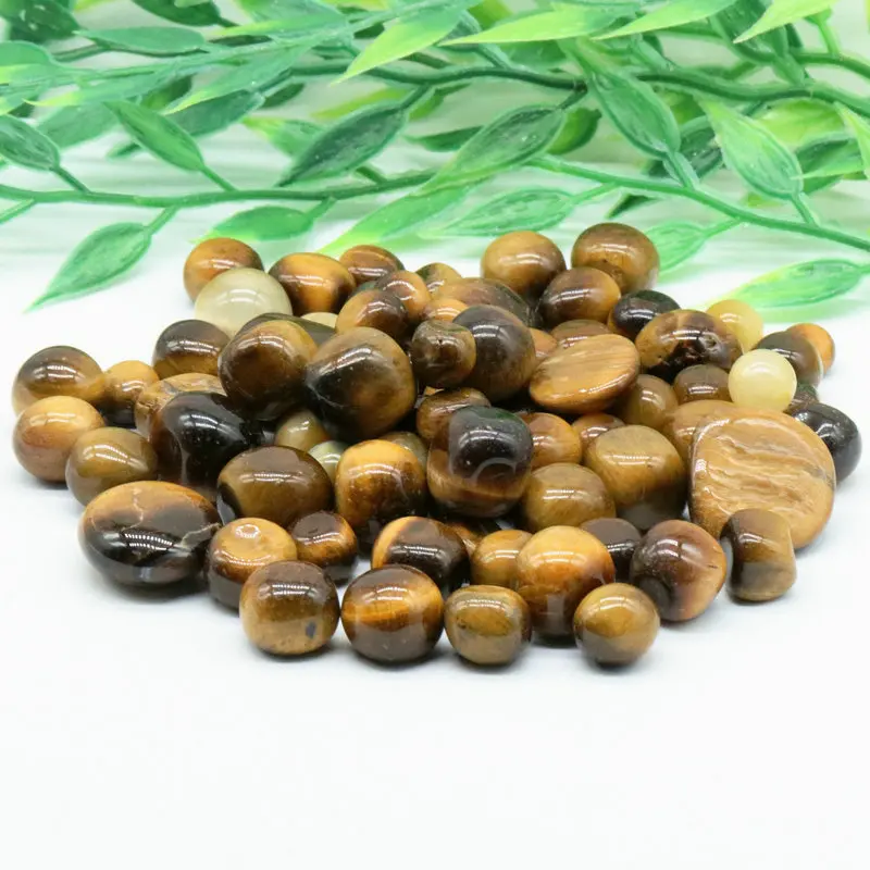 

7-9mm 100g Natural Yellow Tiger Eye Rock Gravel Tumble Minerals Specimen Stone Energy Decorative Gems Diy