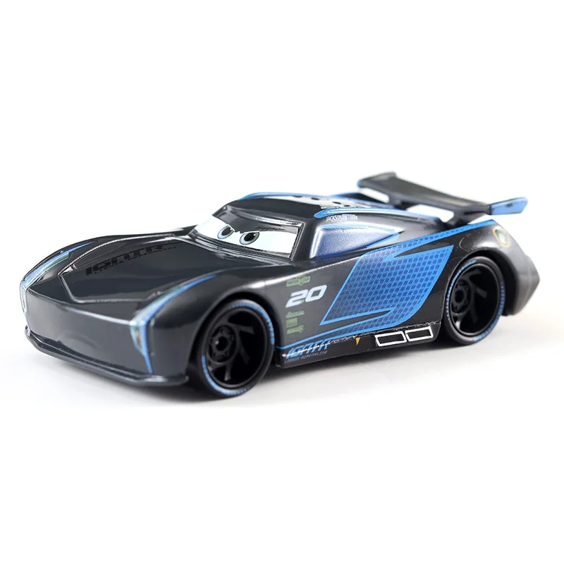 Disney Pixar cars 3 Lightning McQueen Car King Jackson Storm 1:55 Die Cast Metal Car Model Birthday Gift Children Toy images - 6