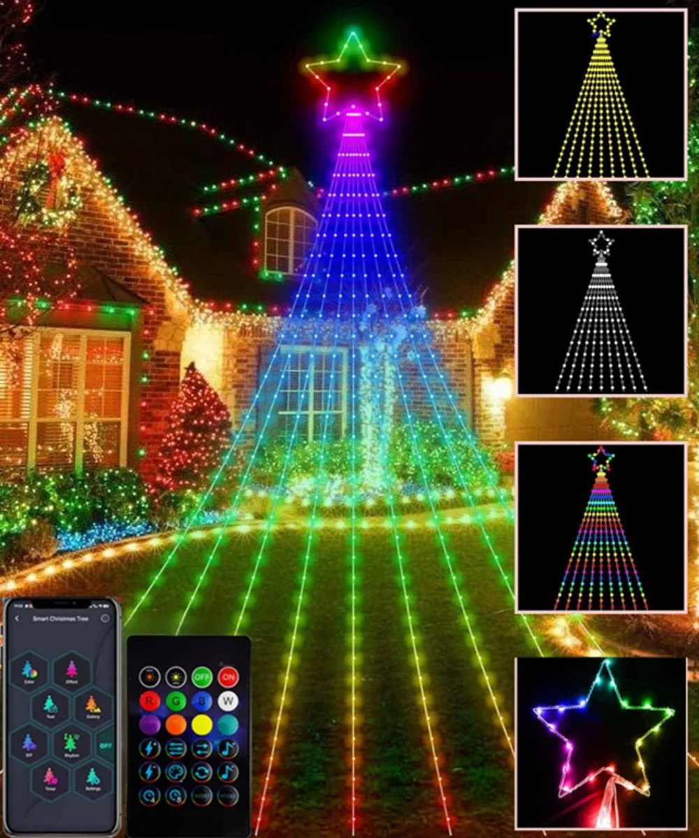 СВЕТОДИОДНАЯ Гирлянда для новогодней елки