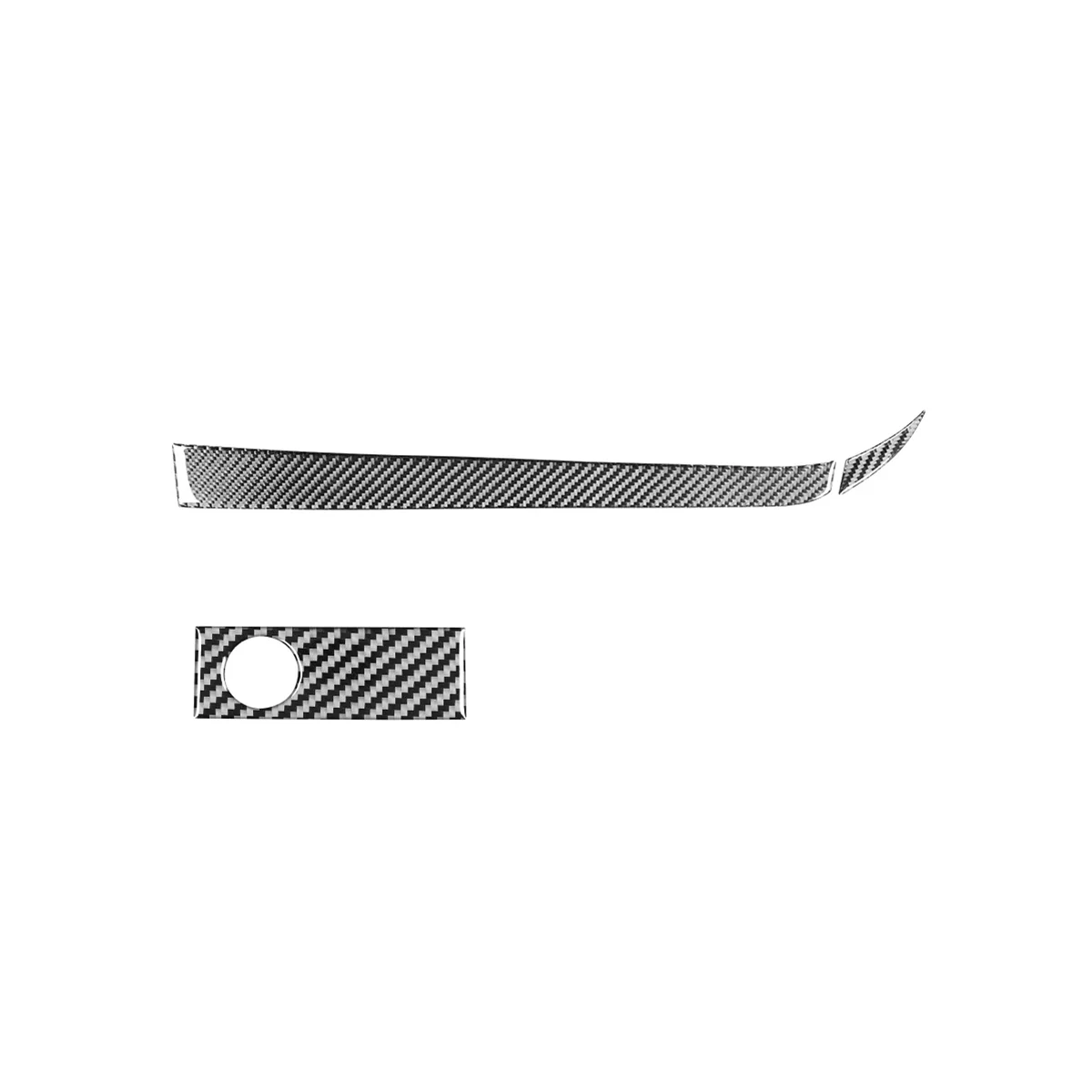 

For Mazda RX8 RX-8 2004-2008 Carbon Fiber Copilot Storage Box Switch & Instrument Panel Cover Decoration Trim