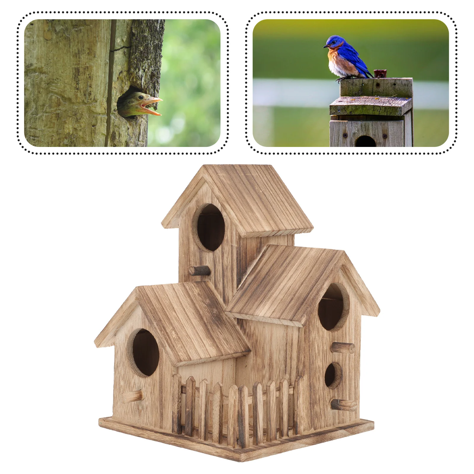 Crafts Bird Nesting Cottage Decorative House Toys Outdoor Accessoriess Accessories Cockatiel Free Standing Feeder