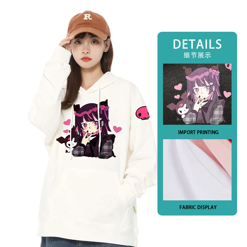 Японская Толстовка Sanrio с капюшоном Женское пальто дизайнерская осенняя одежда