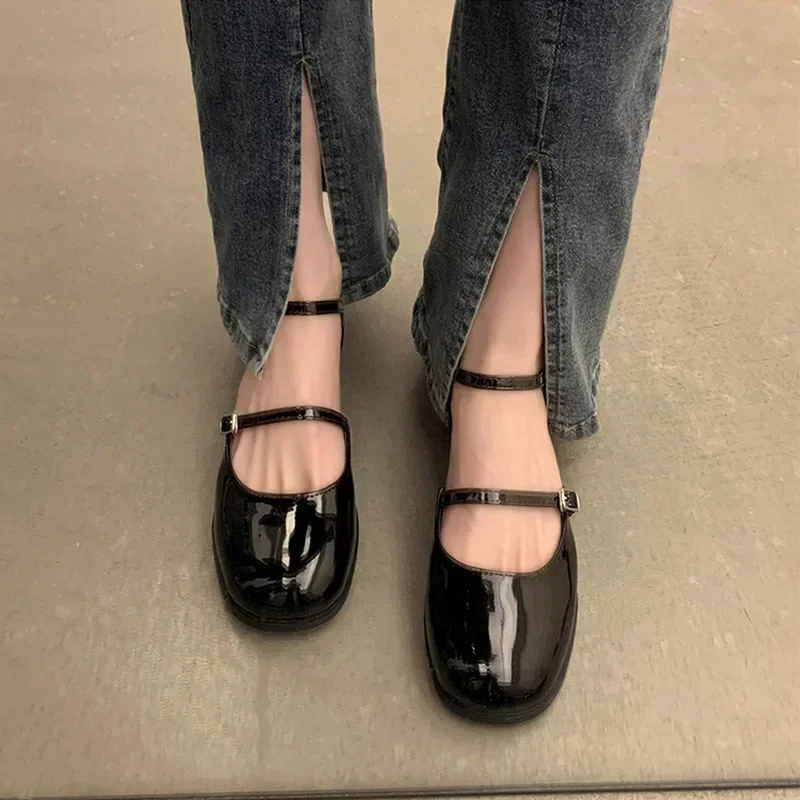 Дизайнерская обувь Мэри Джейн туфли-лодочки с пряжкой женские элегантные