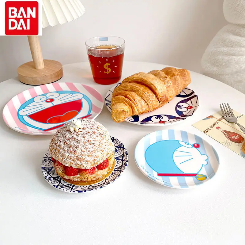 

Doraemon tableware round dish melamine dish plate home children's cartoon cute taste dish bone dish round dish