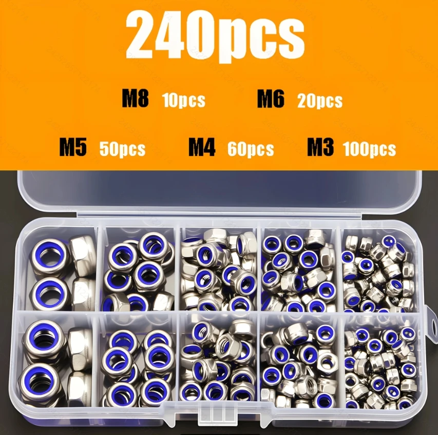 

Набор Метрических Винтов С Внутренним Шестигранником AGASHE, 170/220/240 Шт., Гайки Из Нержавеющей Стали M3-M12, Полированные