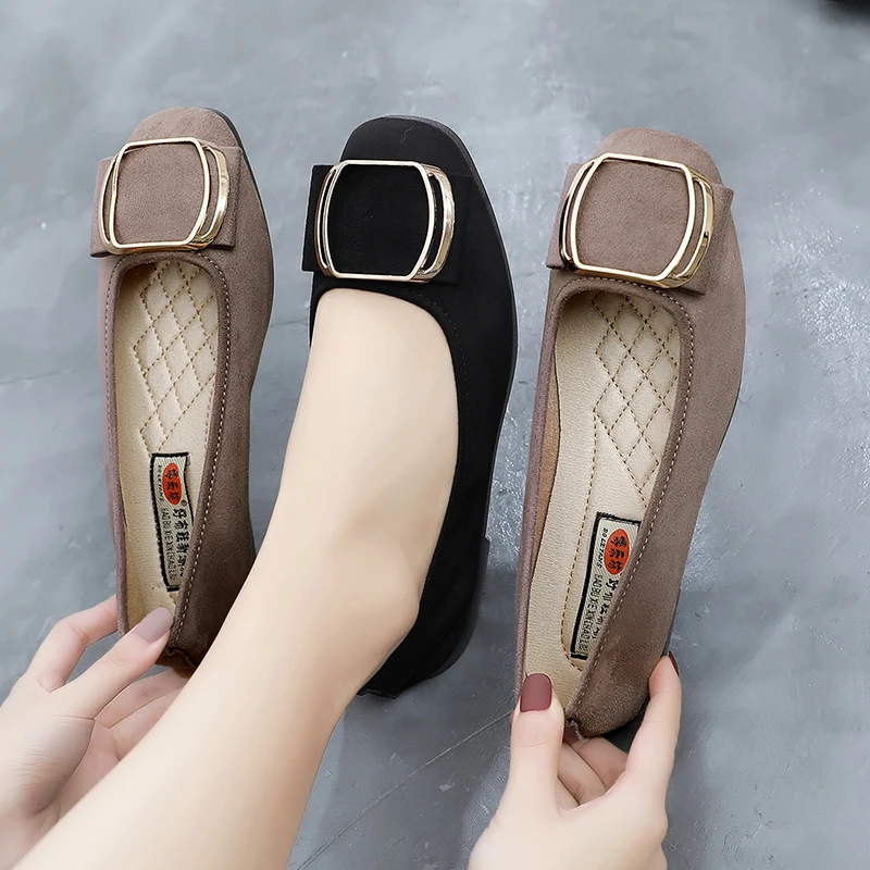 

New Fashion Work Shoes Comfortable Soft Sole Chunky Heels Women's Office Casual Shoes Trendy All-match Women's Casual Shoes