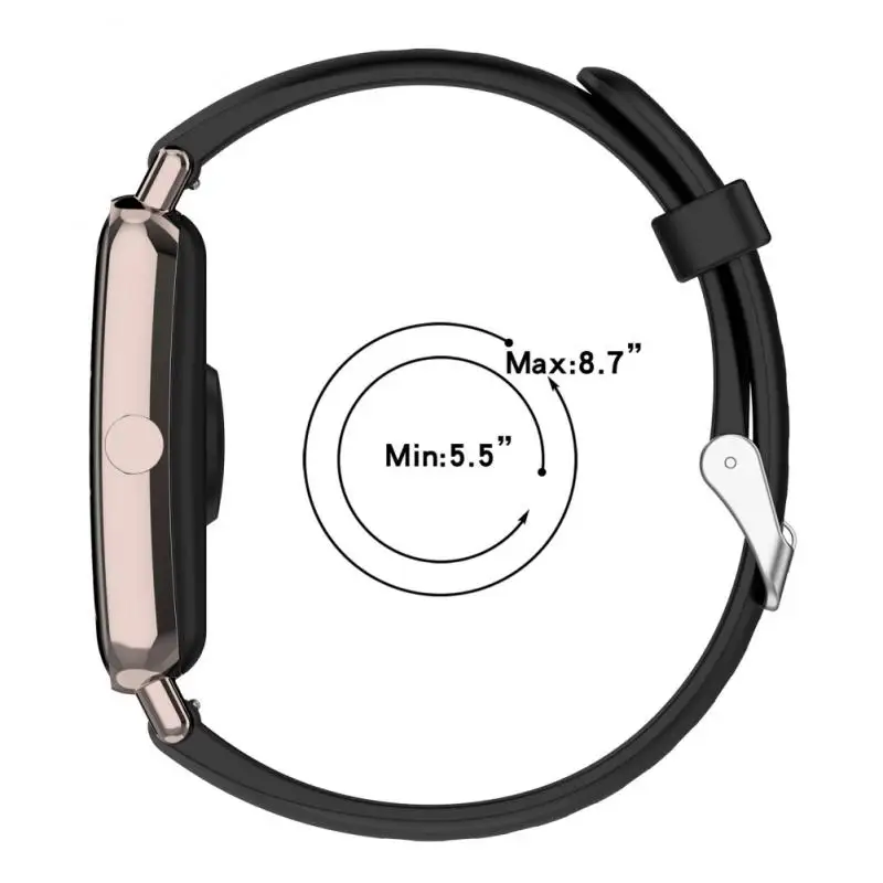 

Waterproof Silicone Wristband For Huawei Watch Fit Mini Replacement Smart Wristband 16mm 5.5-8.7 Inches Silicone Band Dustproof