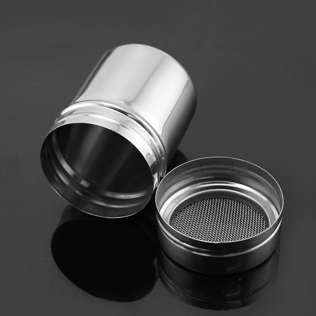 

Dredgers Cooking Supplies Stainless Steel Cinnamon Mesh Sifter Powder Sprinkler Flour Dredgers Cookwares Mesh Salt Shaker
