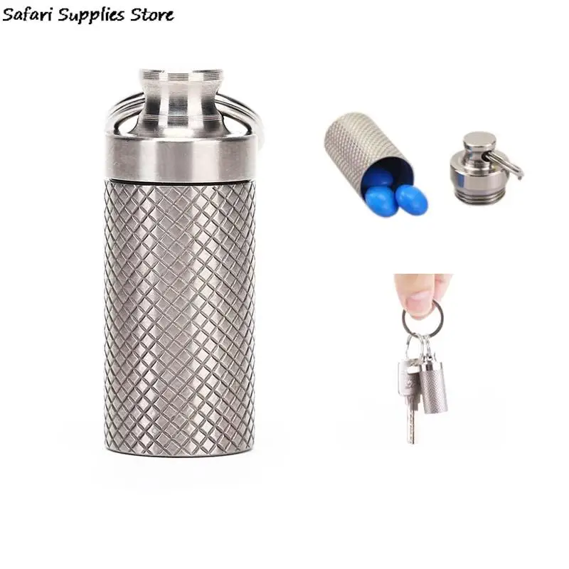 

Наружная Водонепроницаемая канистра из титанового сплава, водонепроницаемая канистра, медицинская герметичная капсула, разнообразные инс...